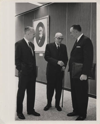 Dr. Durham, Sen. Hayden, Norman Strouse at the convocation reception
