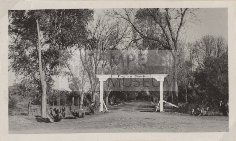 Gate to the Hayden Ranch