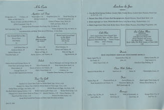 US Senate Restaurant Menu