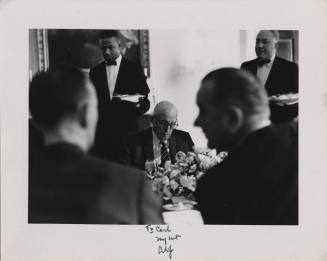 Carl Hayden with Lydon B. Johnson