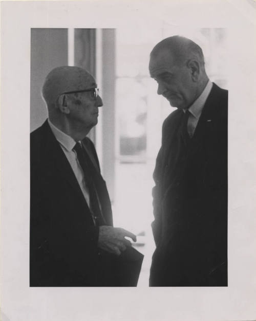 Portrait of Carl Hayden and Lyndon B. Johnson