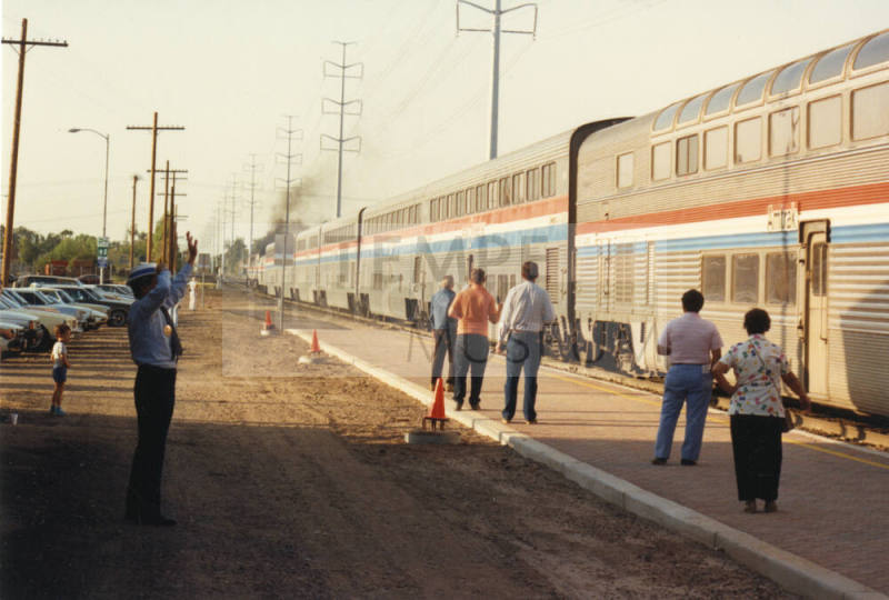 Passenger Train #2 Standing At Tempe Station