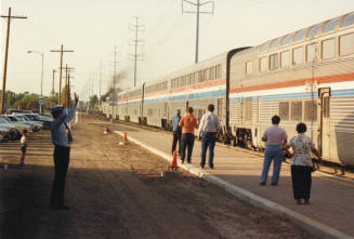 Passenger Train #2 Standing At Tempe Station