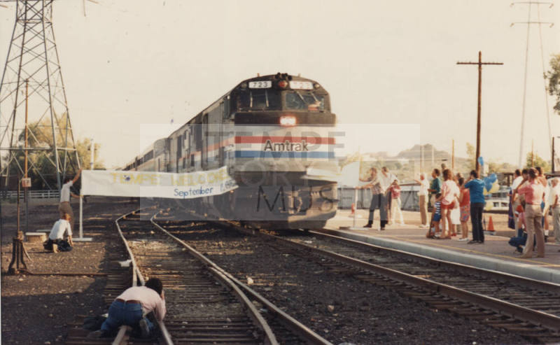 1st Amtrak Stop at Tempe Station