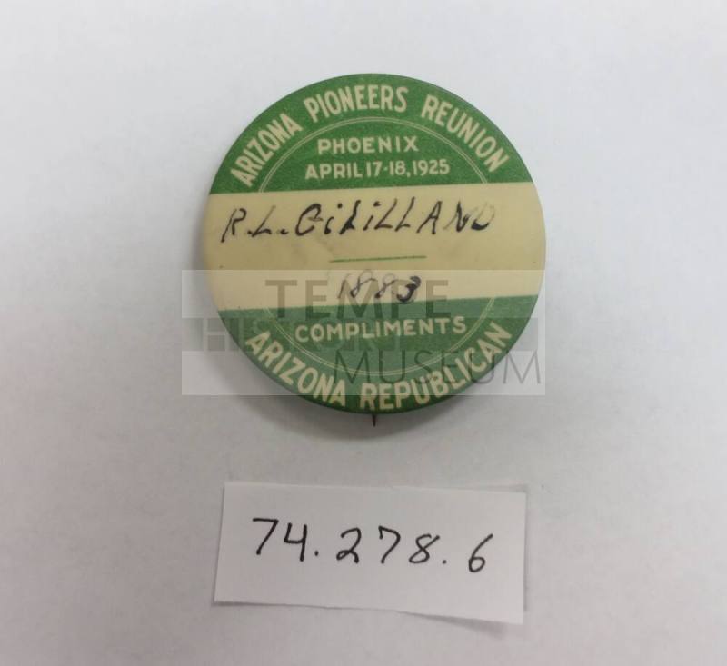 Arizona Pioneers Reunion button
