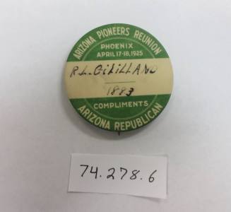 Arizona Pioneers Reunion button