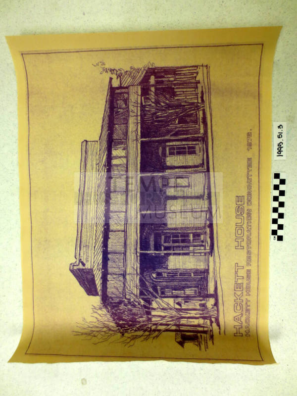 Sepia Hackett House Blue Prints