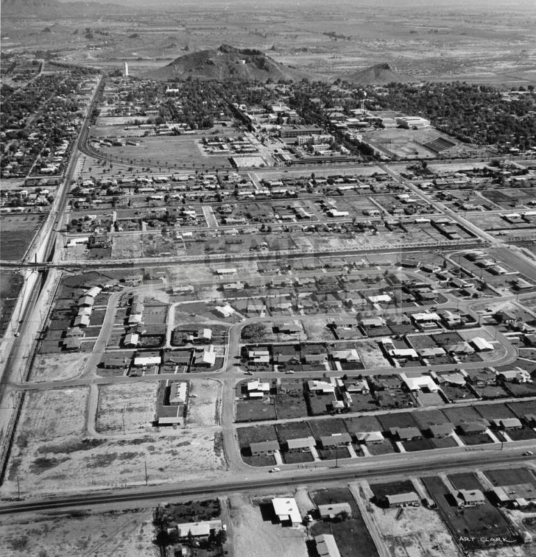 Aerial Photograph of Tempe, Arizona looking North