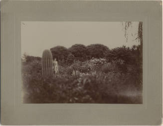 Photo of the Johnson family outside of their farm in Tempe