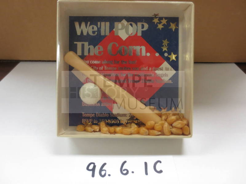We'll Pop the Corn Invitation to Tempe Diablo Stadium Renovation Reception