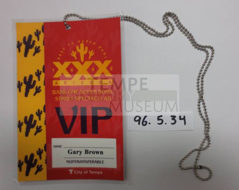 VIP Pass host to superbowl XXX 1996