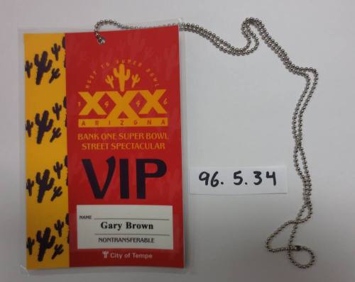 VIP Pass host to superbowl XXX 1996