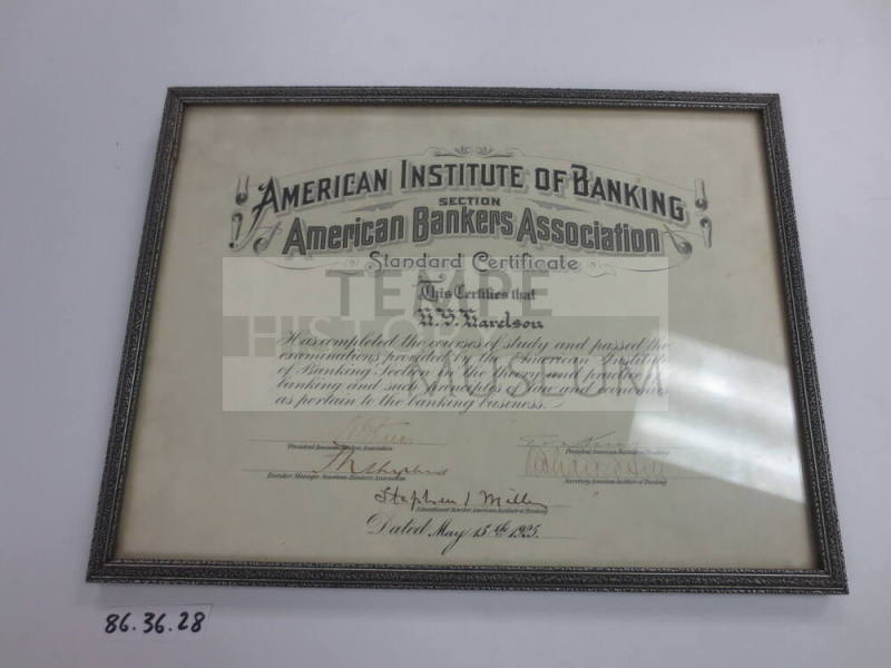 American Institute of Banking Certificate