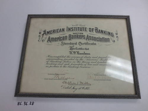 American Institute of Banking Certificate