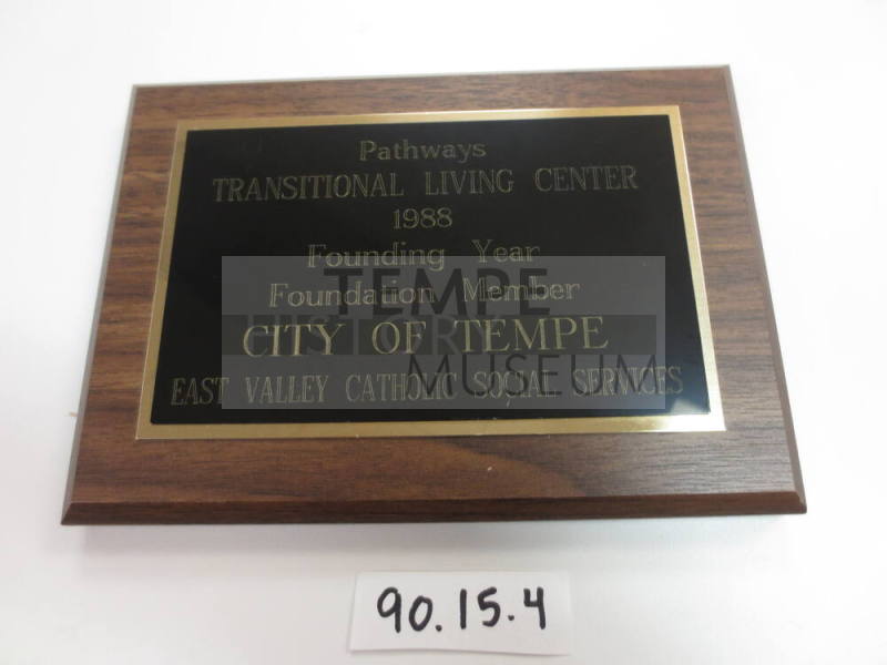 Pathways Transitional Living Center Plate
