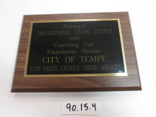 Pathways Transitional Living Center Plate