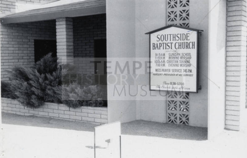 Southside Baptist Church - 1001 East Southern Avenue, Tempe, Arizona