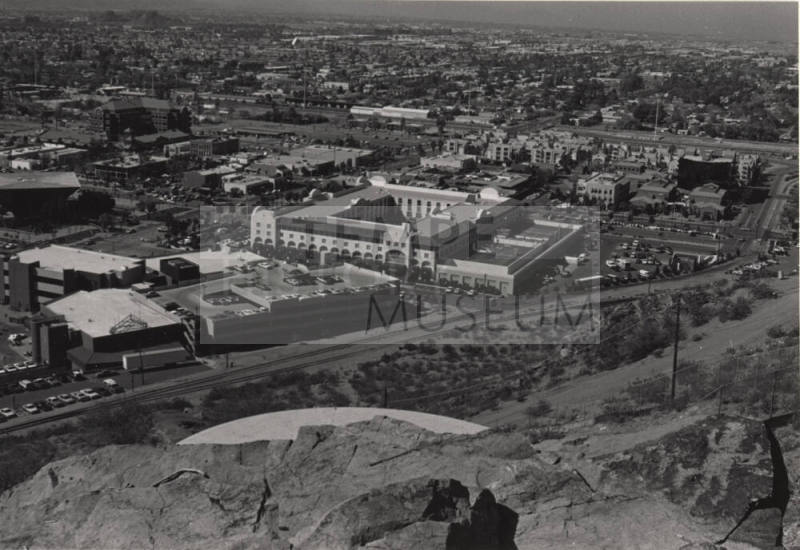 Mission Palms Hotel Neighborhood with Petroglyph