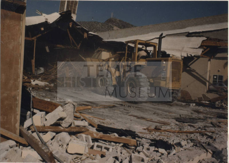 Gentle Strength Co-Op Demolition Series #51-58 Backhoe at Work Close Up Inside