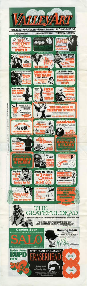 Valley Art Theatre Advertising Flier