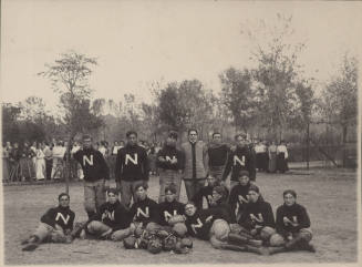 1902 Tempe Normal School Football team. Chris Sigala is in the back.