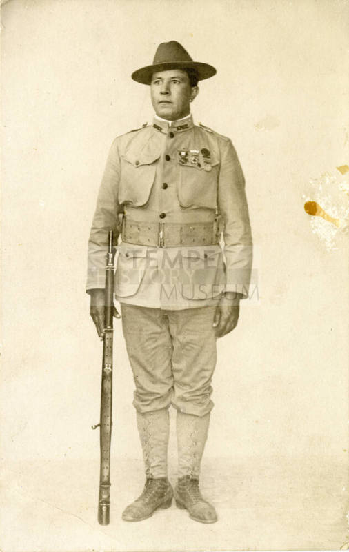 Chris Sigala in an Arizona Territorial National Guard uniform