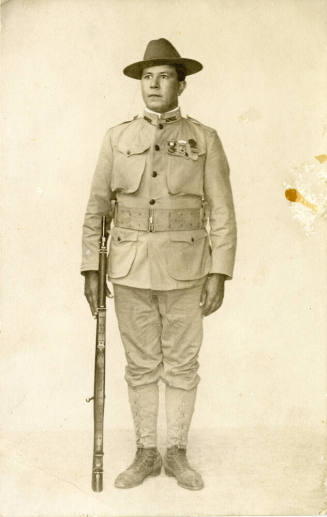 Chris Sigala in an Arizona Territorial National Guard uniform