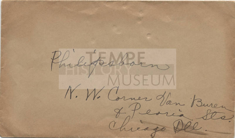 Envelope to Philpsborn