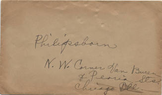 Envelope to Philpsborn