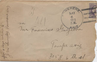 Addressed to Mr. Francisco Grijalva from J.M. Sanchez