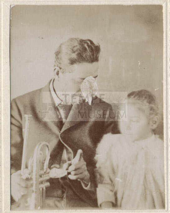 R.A. Bernal and little girl