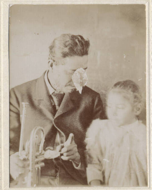 R.A. Bernal and little girl