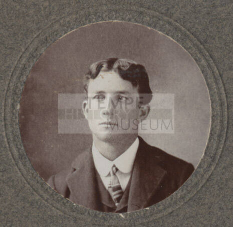 Head pose of an unknown young man