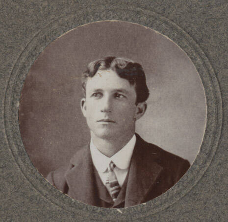 Head pose of an unknown young man