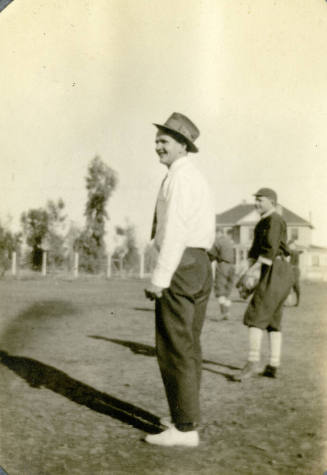 Baseball team at play