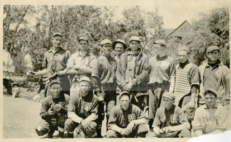 Tempe Union High School Baseball Team (see description for names)