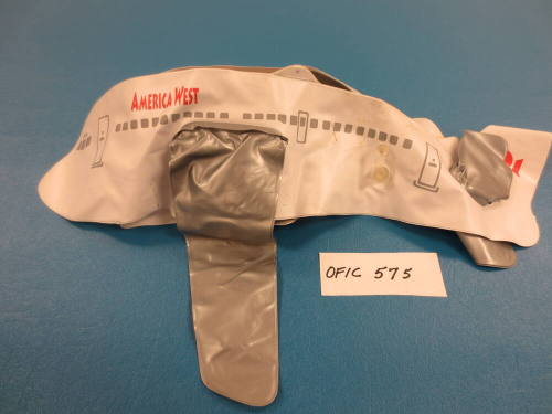 America West Rubber Balloon Airplane