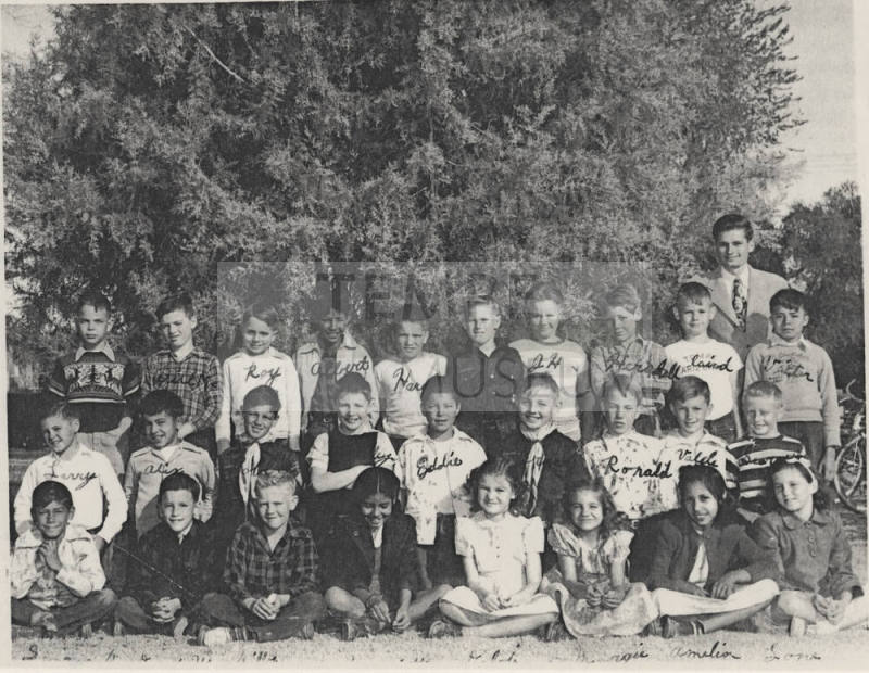 Xerox print of M.R. Zuroff's Grade 4 Tempe Grade School class
