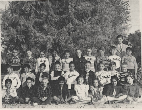 Xerox print of M.R. Zuroff's Grade 4 Tempe Grade School class