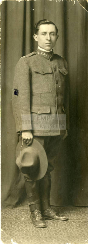 Portrait of Harry Newton as World War I soldier