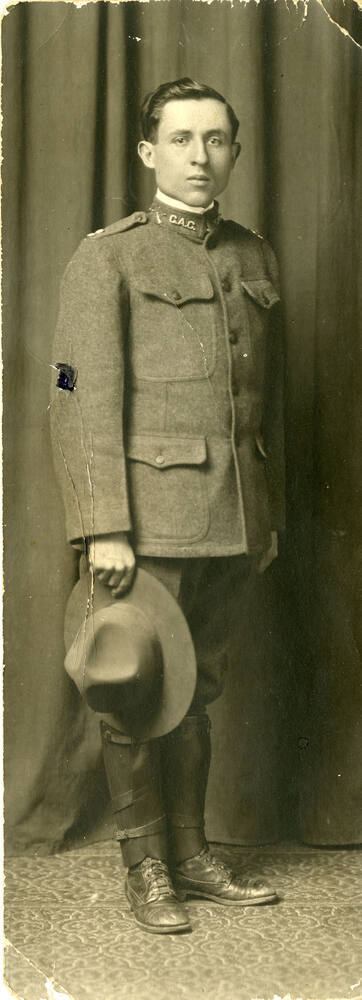 Portrait of Harry Newton as World War I soldier