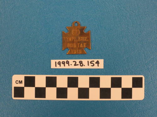 Tempe Dog Tax 1919 #60 tag