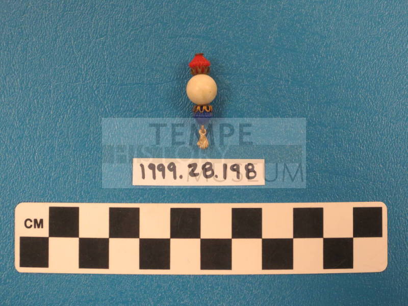 Red, white, and blue beads