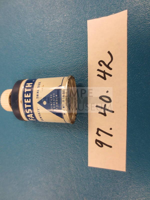 Tin, Denture adhesive