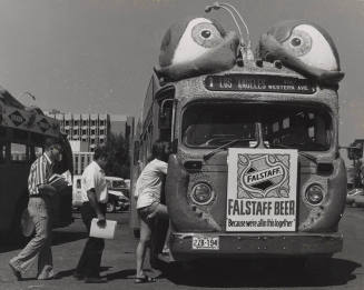 People Getting on the "Bug Bus"