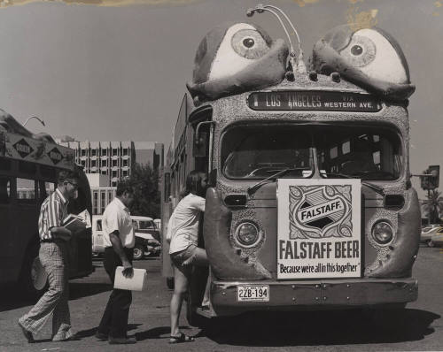 People Getting on the "Bug Bus"