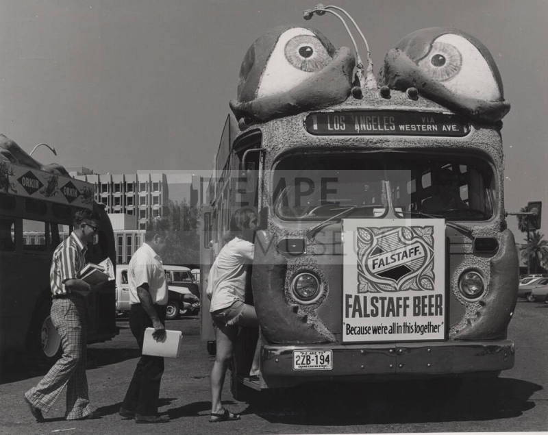 People Getting on the "Bug Bus"