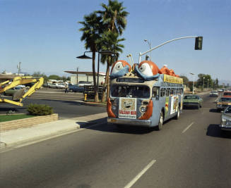 Bugline Bus on Street