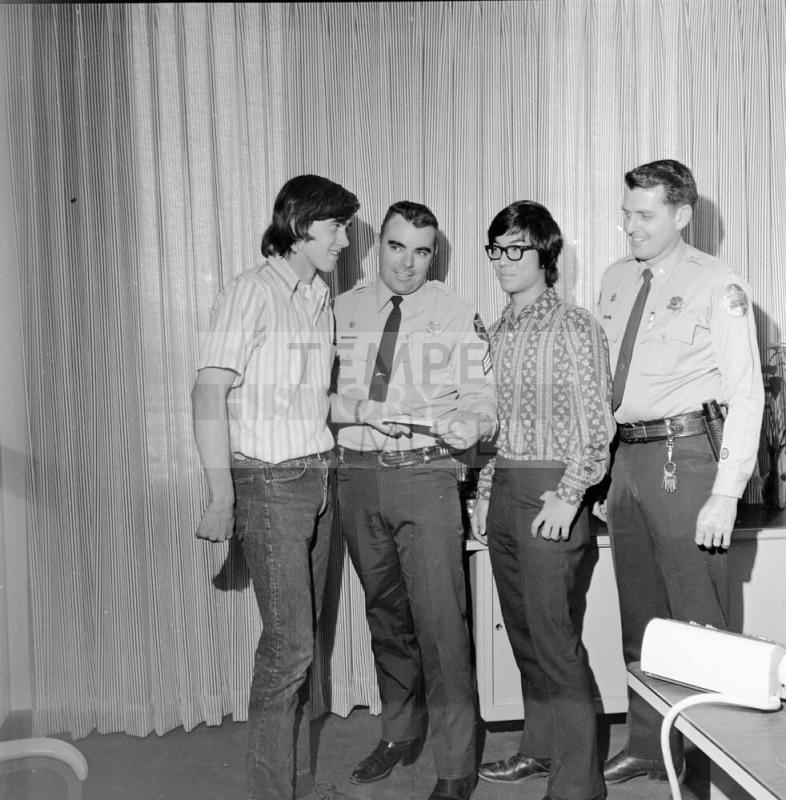 Presentation with Police and two boys