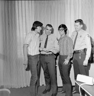 Presentation with Police and two boys